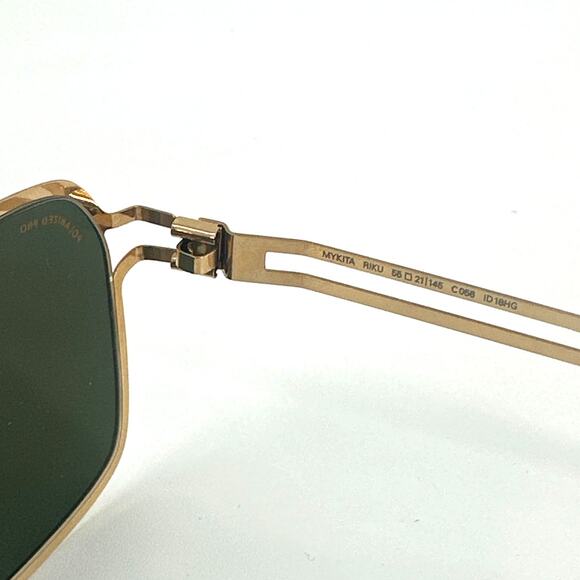 Mykita Men's Gold Black Riku 18HG Eyewear Sunglasses - Picture 7 of 9